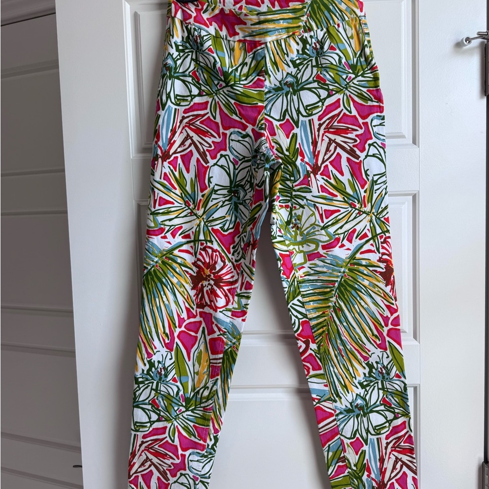 Tropical Floral Print Leggings